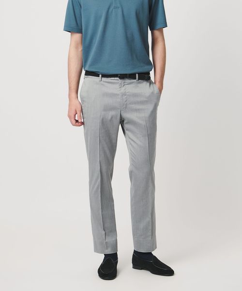 UNITED ARROWS/クールモーション ツイル サイドエクステンド ノープリーツ スラックス COMFORT EASY‐MODEL 接触冷感 吸水速乾 ヨコストレッチ/スラックス