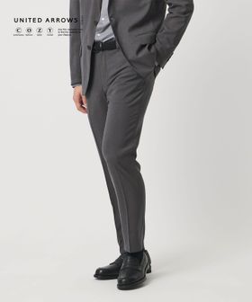 UNITED ARROWS/ウールルック ノープリーツ テーパード パンツ UA COZY　ウォッシャブル　ヨコストレッチ/セットアップ パンツ