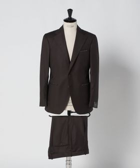 TITO ALLEGRETTO/＜TITO ALLEGRETTO＞ブラウン ソリッド シングル 3ボタン スーツ/スーツ / セットアップ
