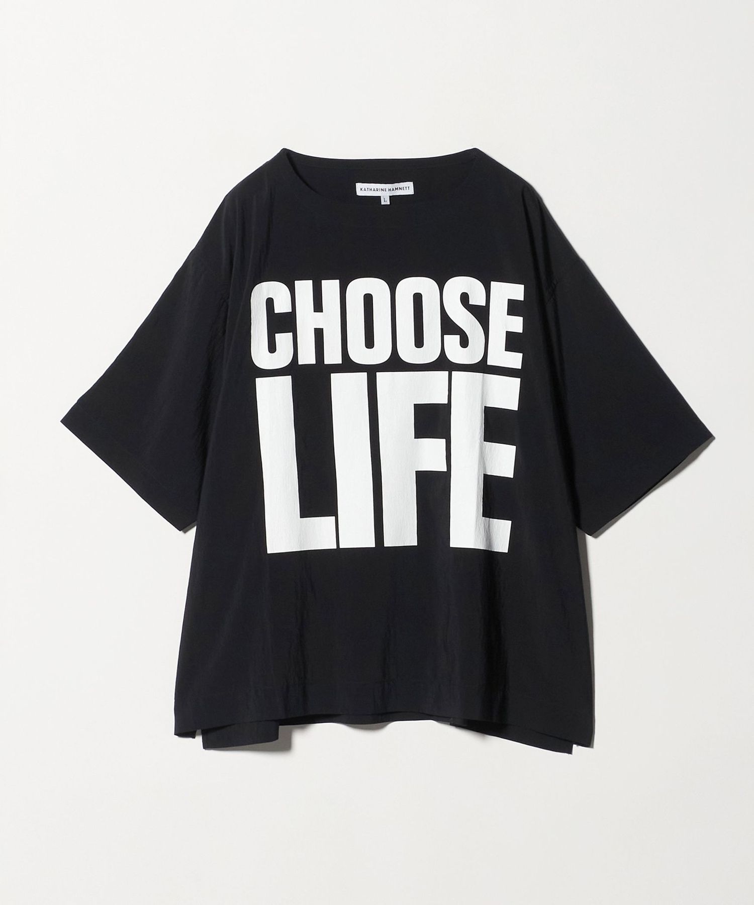 KATHARINE HAMNETT＞SLOGAN BIG TEE/スローガン ビック Tシャツ
