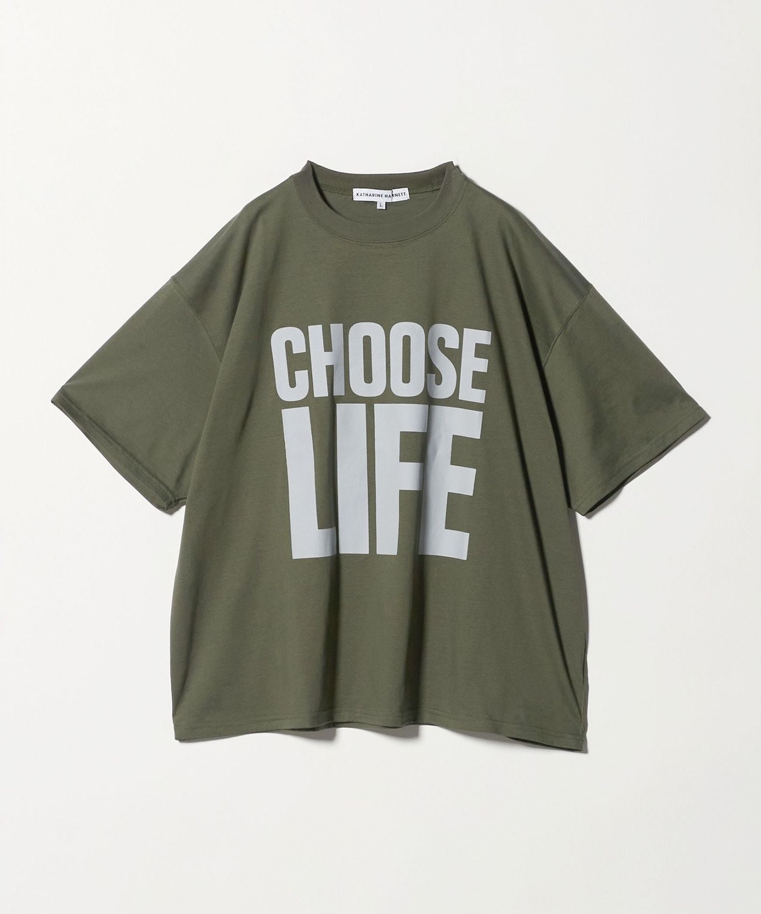 KATHARINE HAMNETT＞SLOGAN BIG TEE/スローガン ビック Tシャツ