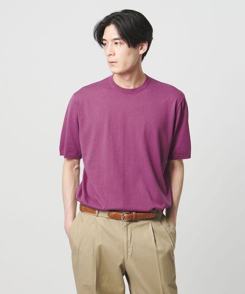 UNITED ARROWS/コットン ニット Tシャツ/Tシャツ / カットソー