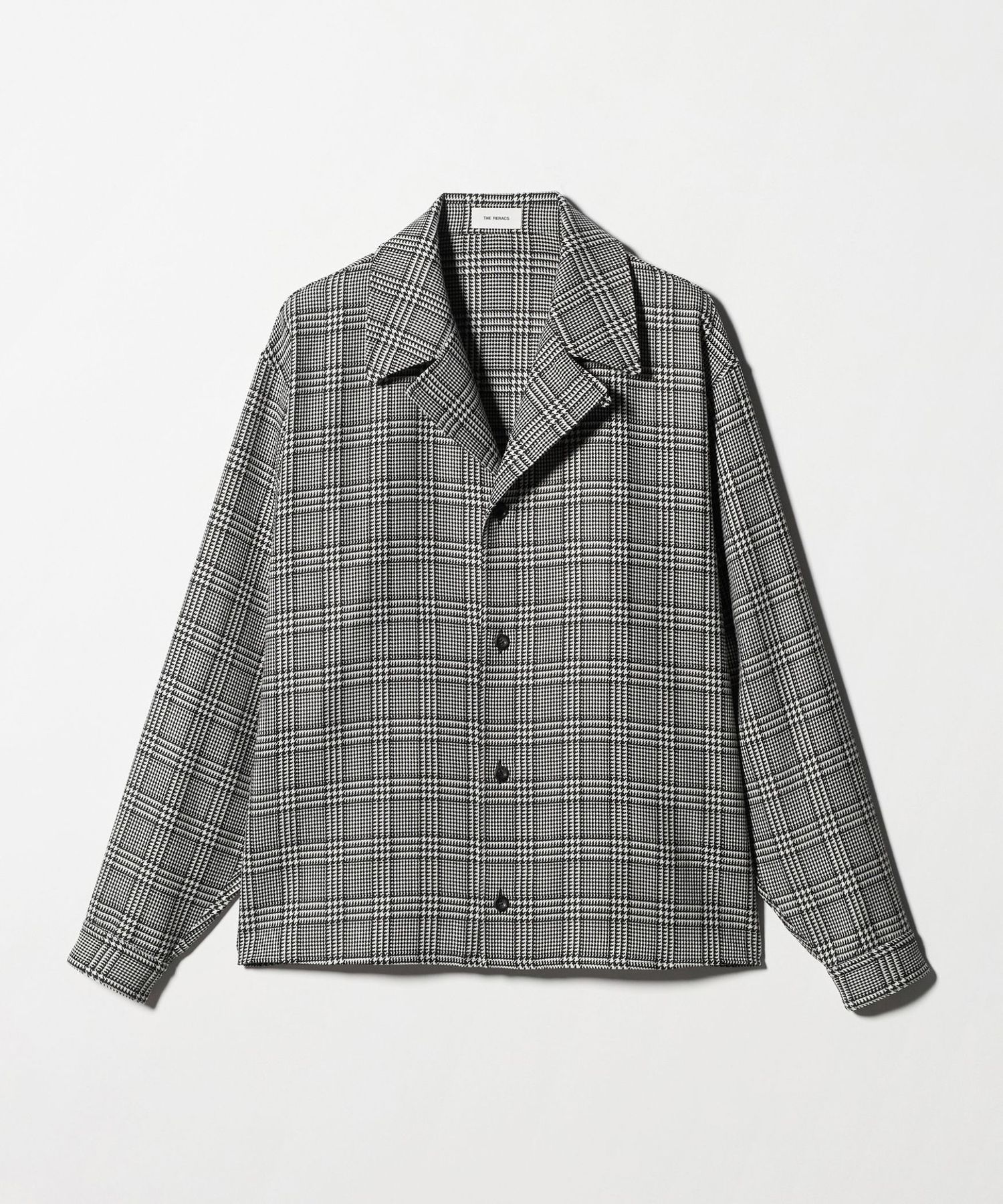 THE RERACS＞ OPEN COLLAR EASY JACKET/チェック オープンカラー