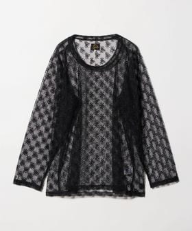 NEEDLES/＜NEEDLES＞L/S UーNeck Tee Floral Raschel Lace/フローラル ラッセルレース Uネック Tシャツ/Tシャツ / カットソー