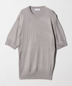 RENCONTRANT/＜RENCONTRANT＞ハイゲージ ショートスリーブ クルーネック ニット/ニット / セーター