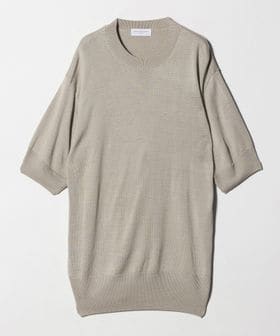 RENCONTRANT/＜RENCONTRANT＞ハイゲージ ショートスリーブ クルーネック ニット/ニット / セーター