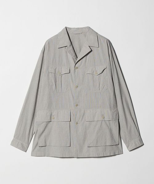 UNITED ARROWS/ギザコットン コードレーン サファリジャケット/ミリタリージャケット