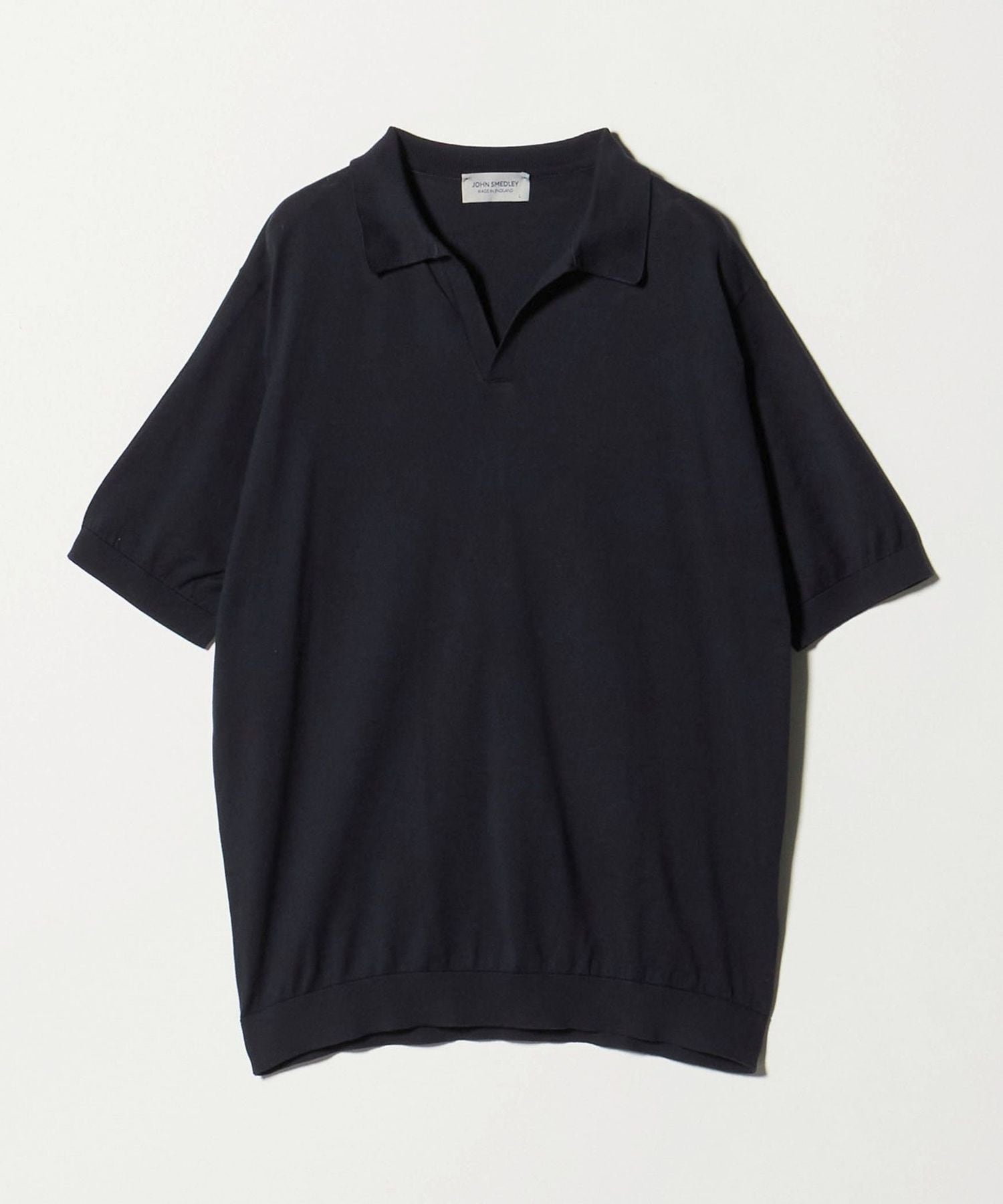 JOHN SMEDLEY＞SYRES/スキッパーネック ショートスリーブ ニットプル