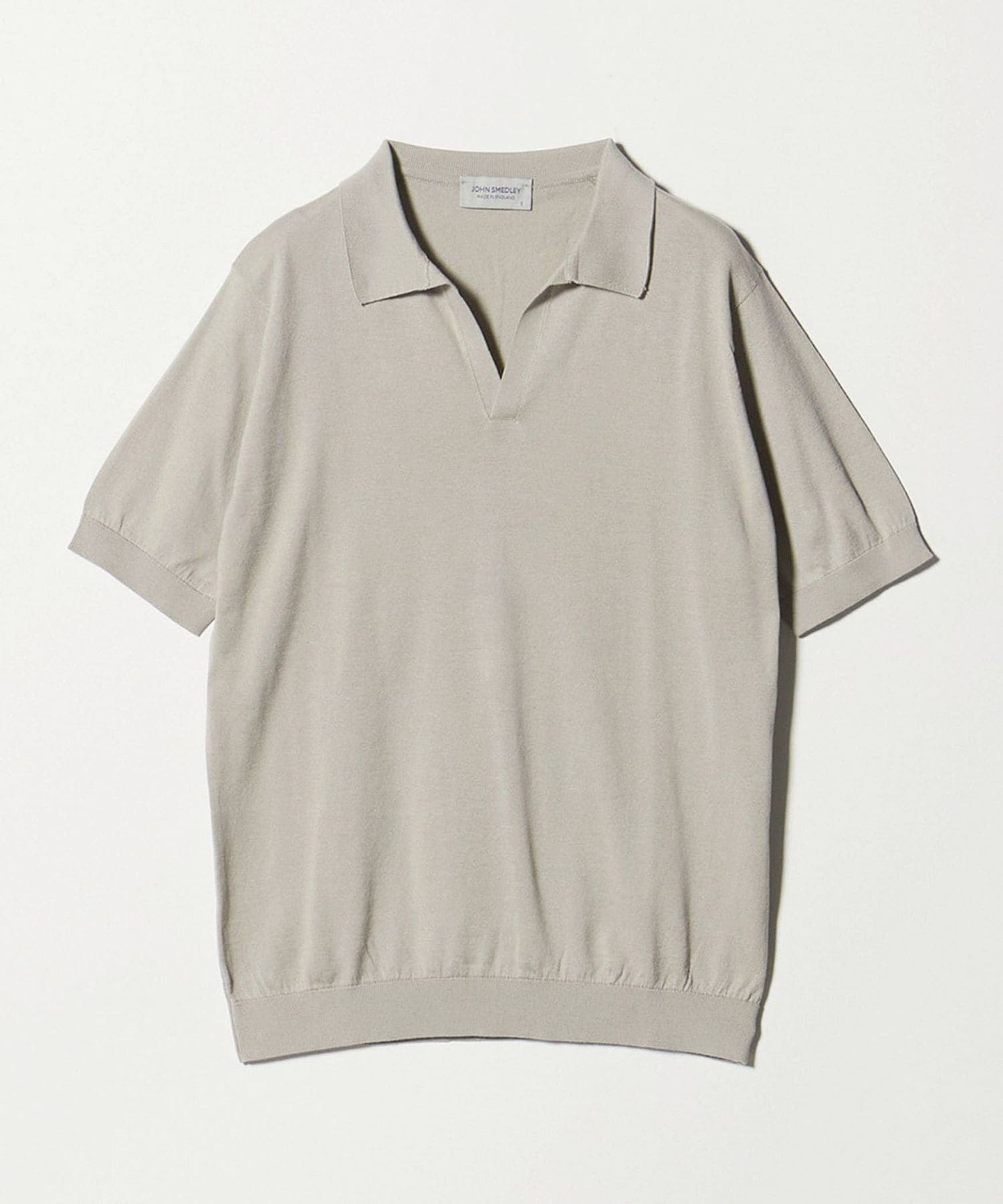 JOHN SMEDLEY＞SYRES/スキッパーネック ショートスリーブ ニットプル