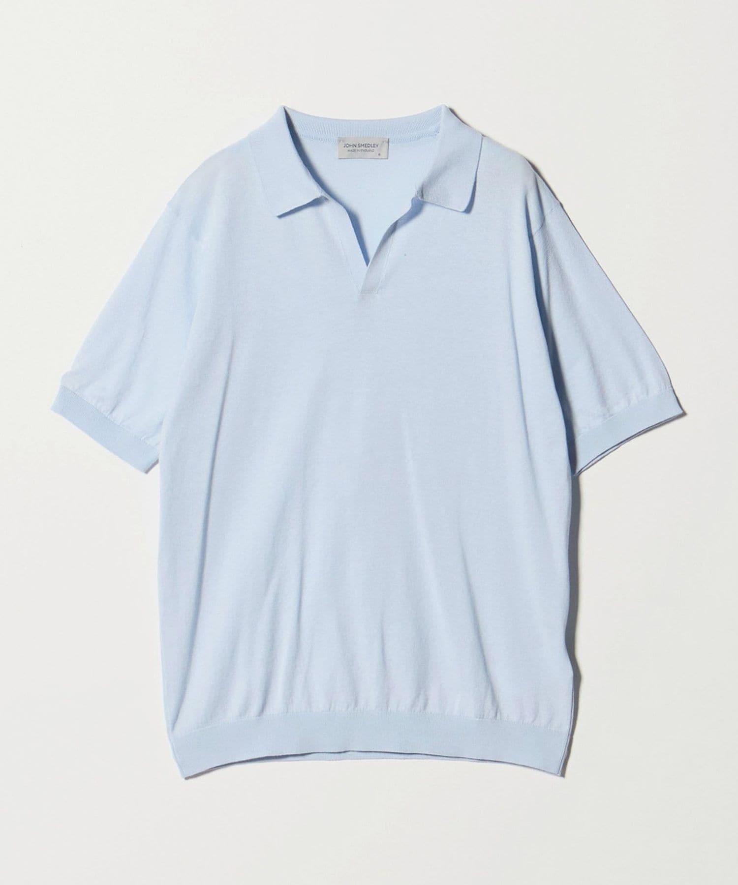 JOHN SMEDLEY＞SYRES/スキッパーネック ショートスリーブ ニットプル