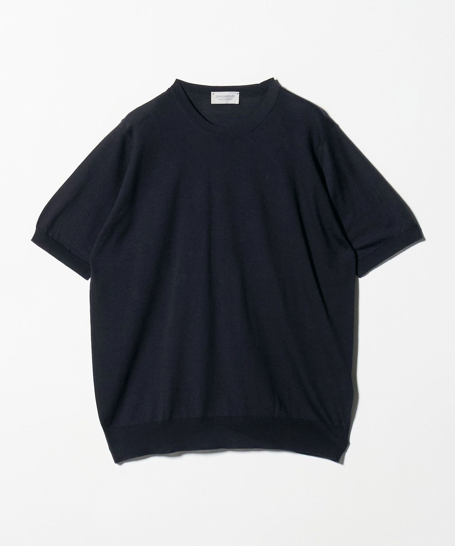 JOHN SMEDLEY HILCOTE クルーネックＴシャツ ブラック XL JOHN SMEDLEY＞HILCOTE/クルーネック ニットTシャツ