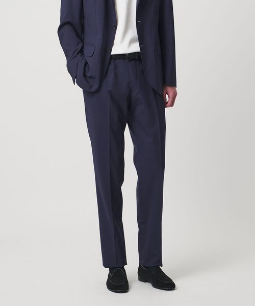 UNITED ARROWS/トロピカル ノープリーツ スラックス COMFORT EASY‐MODEL 2WAYストレッチ 撥水/セットアップ パンツ