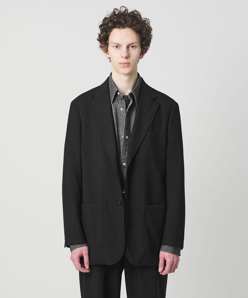 District/＜District＞ウォッシュド トロピカルウール シングル 2ボタン テーラードジャケット/セットアップ ジャケット