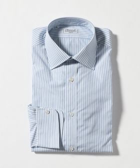 Charvet/＜Charvet＞ブルーストライプ セミワイドカラー シャツ/シャツ / ブラウス