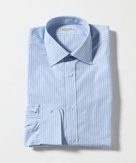 Charvet/＜Charvet＞ブルーストライプ セミワイドカラー シャツ/シャツ / ブラウス