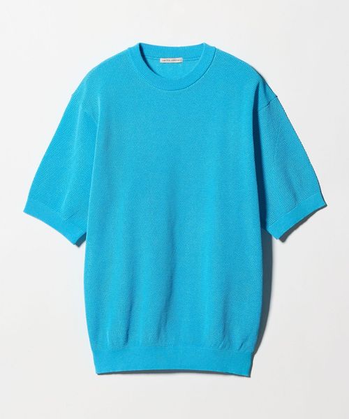 UNITED ARROWS/シャーリーカーン バーズアイ ショートスリーブ クルーネック ニット/ニット / セーター