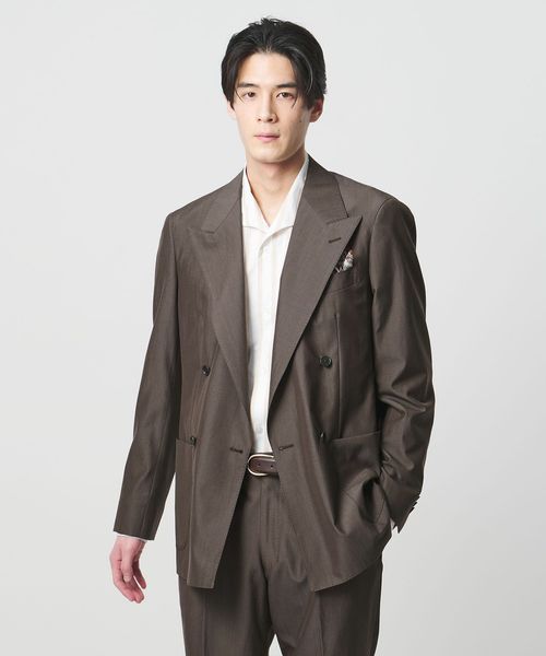 UNITED ARROWS/ポプリン ダブル 4ボタン テーラードジャケット R―MODEL/セットアップ ジャケット