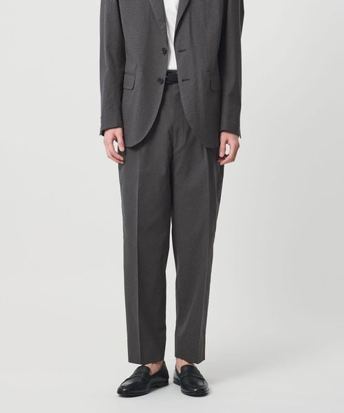 SOVEREIGN/＜SOVEREIGN＞ ギンガムチェック 1プリーツ スラックス RELAX MODEL/セットアップ パンツ