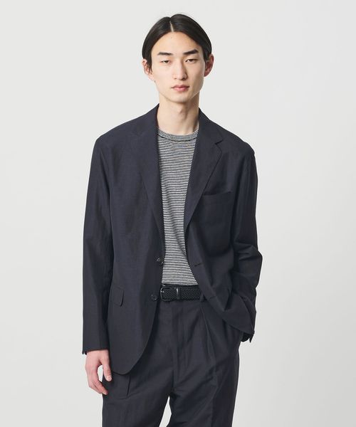 SOVEREIGN/＜SOVEREIGN＞リネン/ウール/ナイロン ２ボタン テーラードジャケット RELAX MODEL/セットアップ ジャケット