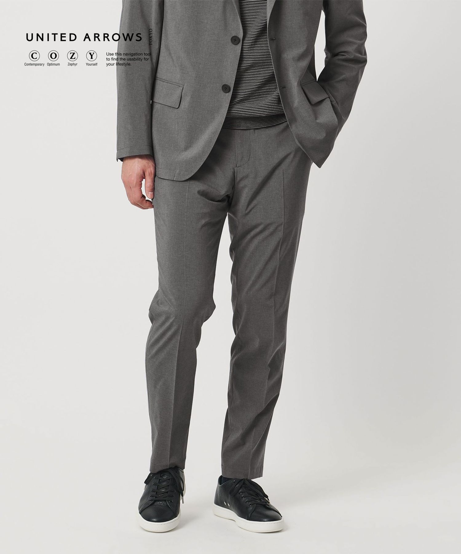 ライトパーテックス ノープリーツ パンツ UA COZY ウォッシャブル 2WAY