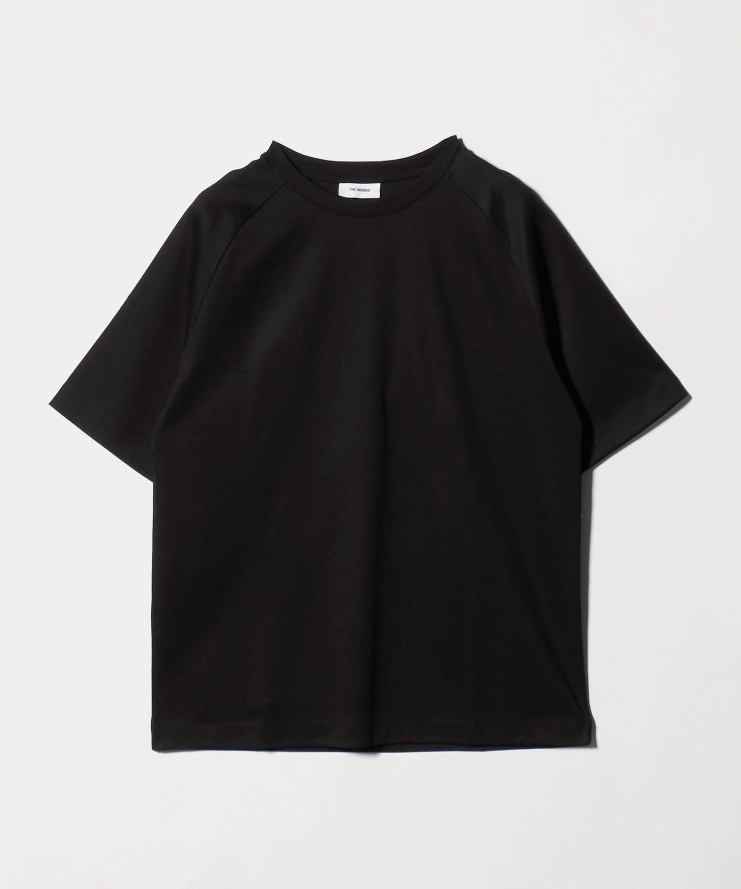 THE RERACS 22AW Raglan T-shirt クルーネック 黒 THE RERACS＞OVER SIZE RAGLAN SLEEVE T―SHIRT/オーバーサイズ