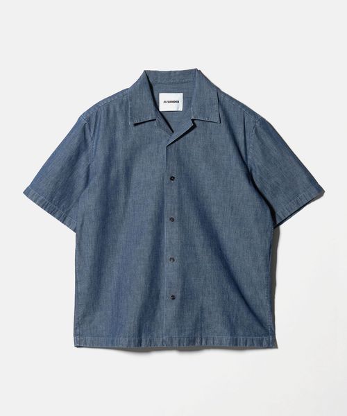 JIL SANDER/＜JIL SANDER＞ショートスリーブ シャンブレー オープンカラー シャツ/シャツ / ブラウス