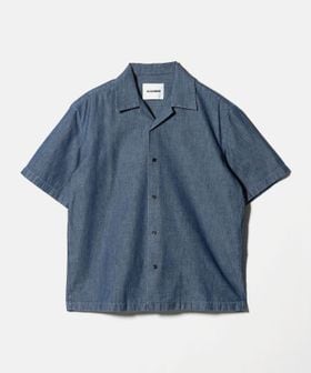 JIL SANDER/＜JIL SANDER＞ショートスリーブ シャンブレー オープンカラー シャツ/シャツ / ブラウス