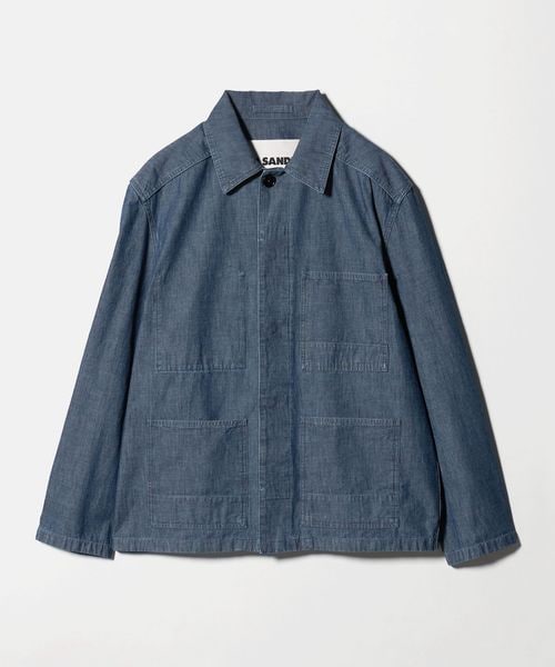 JIL SANDER/＜JIL SANDER＞コットン シャンブレー ブルゾン/カバ―オール
