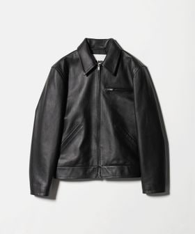 JIL SANDER/＜JIL SANDER＞レザー ジップ ブルゾン/ライダース