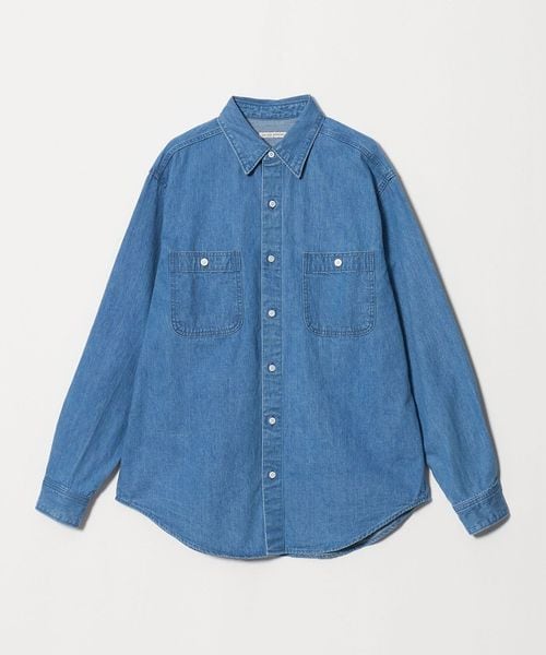 UNITED ARROWS/デニム オーバーシャツ「 SLOW &　」/シャツ / ブラウス