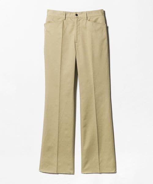 HUSBANDS/＜HUSBANDS＞FLARED TROUSERS/ツイル フレア トラウザーズ/スラックス
