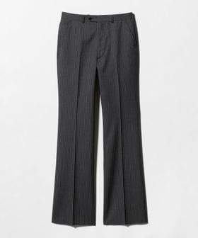 HUSBANDS/＜HUSBANDS＞STRIPE FLARED TROUSERS/ストライプ フレア トラウザーズ/スラックス