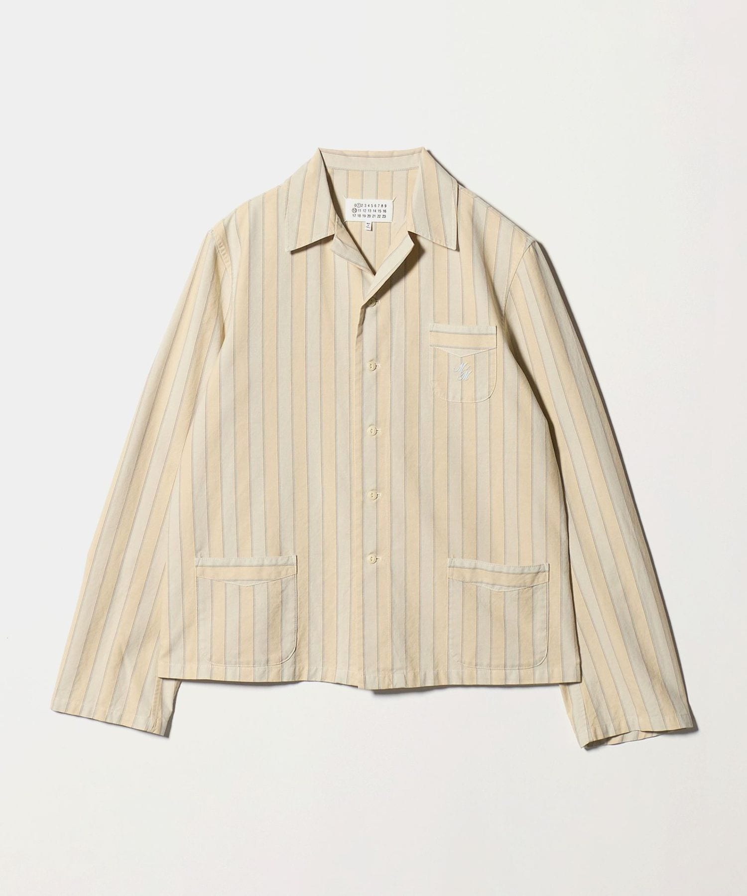 MAISON MARGIELA＞コットン ストライプシャツ