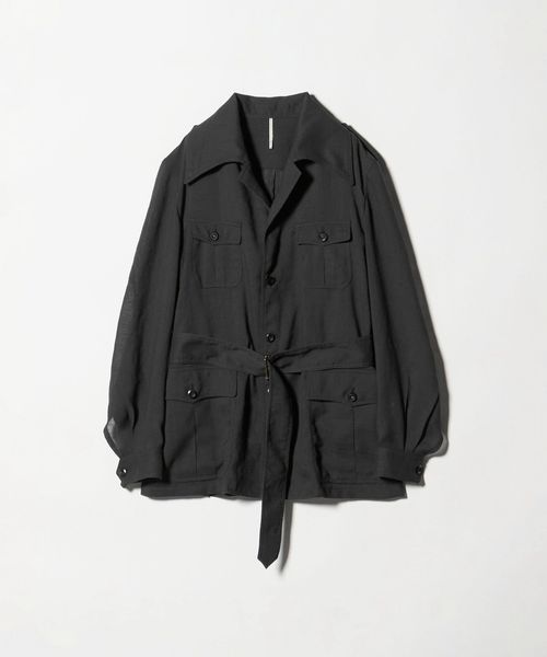 m's braque/＜m’s braque＞SAFARI SHIRT JAKCET/サファリ シャツ ジャケット/ミリタリージャケット