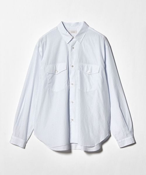 The CLASIK/＜The CLASIK＞ストライプ ダブルポケット シャツ/シャツ / ブラウス