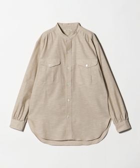 Camoshita/＜Camoshita＞シャンブレー バンドカラー シャツ/シャツ / ブラウス