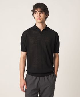 UNITED ARROWS/リネン/コットン スキッパー ポロシャツ/ポロシャツ