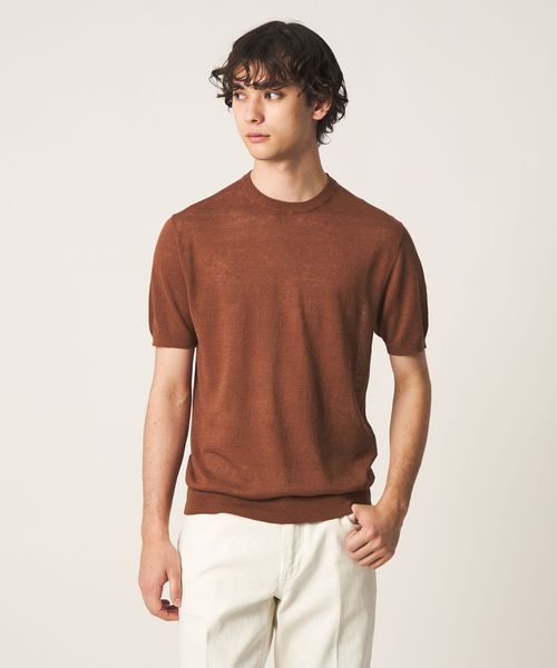 UNITED ARROWS/リネン/コットン ニット Tシャツ/Tシャツ / カットソー