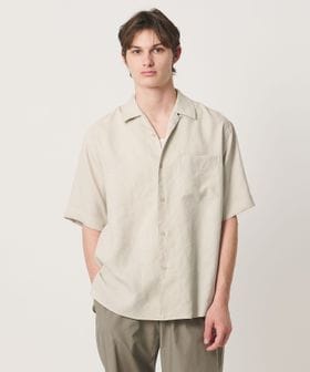 UNITED ARROWS/トリアセテート/ポリエステル ツイル オープンカラーシャツ/シャツ / ブラウス