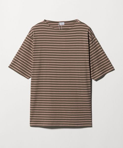 UNITED ARROWS/【別注】＜Armor―Lux＞ セミボートネック ボーダー Tシャツ/Tシャツ / カットソー
