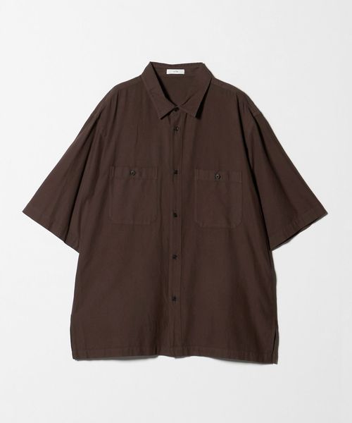 ATON/【別注】＜ATON＞LOOSE FIT HALF SLEEVE SHIRT/ルーズフィット ハーフスリーブシャツ/シャツ / ブラウス