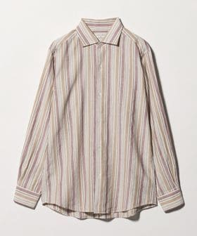 UNITED ARROWS/リネン/コットン ストライプ オープンカラーシャツ/シャツ / ブラウス