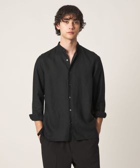 UNITED ARROWS/LIBECO リネン バンドカラー シャツ/シャツ / ブラウス