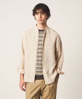 UNITED ARROWS/LIBECO リネン バンドカラー シャツ/シャツ / ブラウス