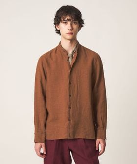 UNITED ARROWS/LIBECO リネン バンドカラー シャツ/シャツ / ブラウス