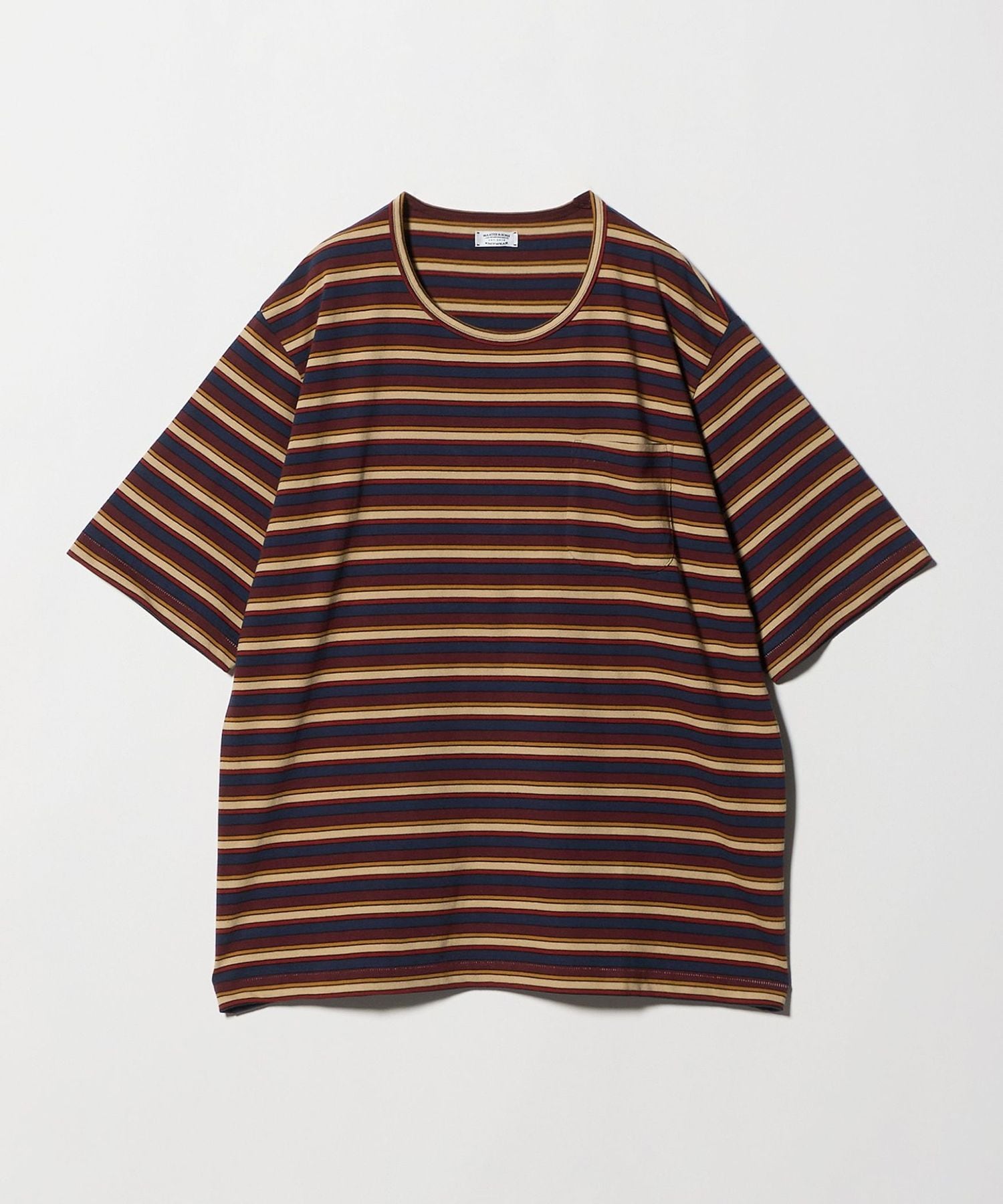 MAATEE&SONS＞S/S BORDER POCKET TEE BANS/ボーダー ポケットTシャツ