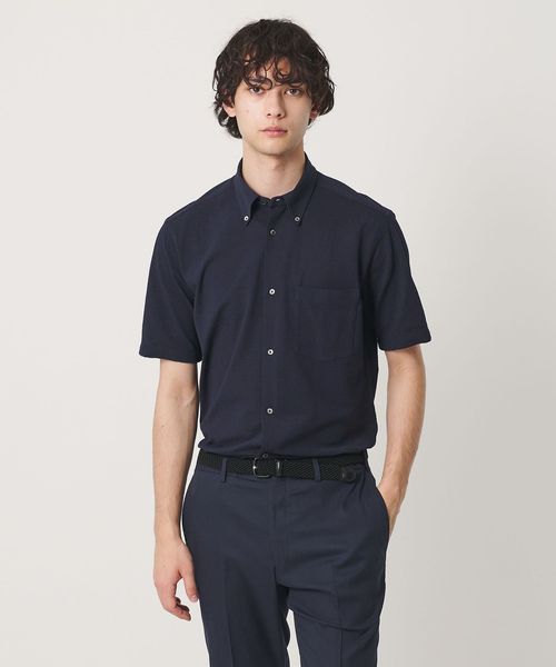 UNITED ARROWS/シアサッカー ショートスリーブ ボタンダウン シャツ COMFORT EASY―MODEL 抗菌防臭/シャツ / ブラウス
