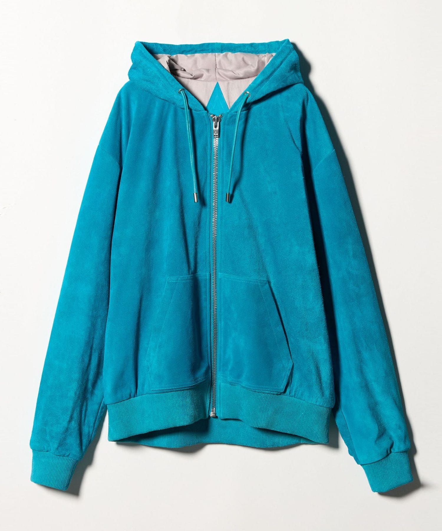 A LEATHER＞ZIP HOODIE/ジップ フーディー