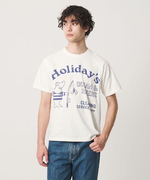 HOLIDAY BOILEAU/【別注】＜HOLIDAY BOILEAU＞クリーニング サービス プリント Tシャツ/Tシャツ / カットソー