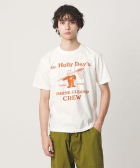 HOLIDAY BOILEAU/【別注】＜HOLIDAY BOILEAU＞ クリーンアップ プリント Tシャツ/Tシャツ / カットソー